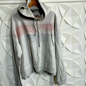 All saints lightly worn oversized women’s hoodie sweatshirt.